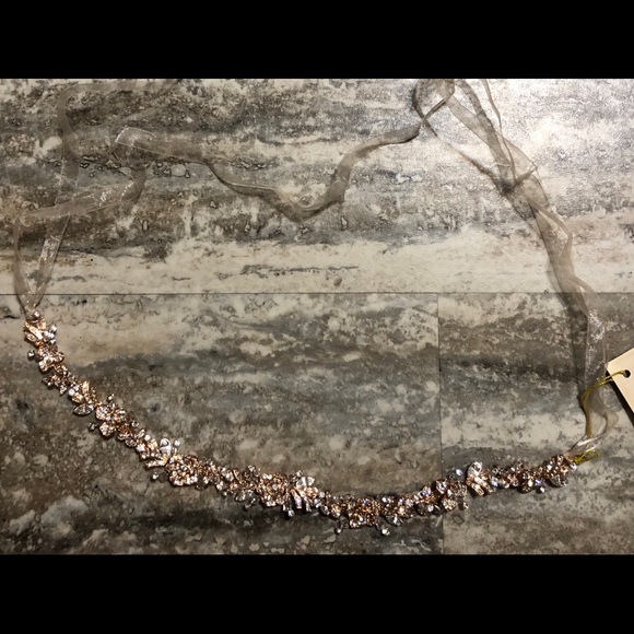 Bridal rose gold belt - Picture 3 of 10